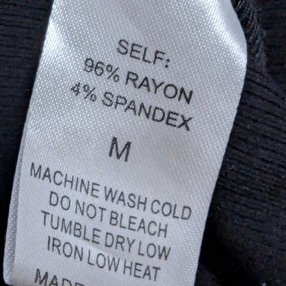 Foxy Kind Out of Pocket Oversized Ribbed Lounge Dress Black M - Picture 10 of 12